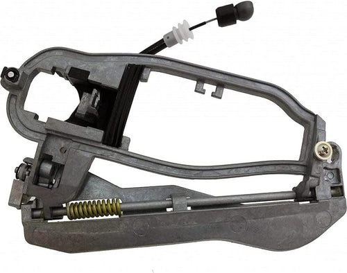 for BMW X5 2000-2006 Exterior Door Handle Driver Side | Front | W/Silver Cable | Metal | Replacement for 51218243615