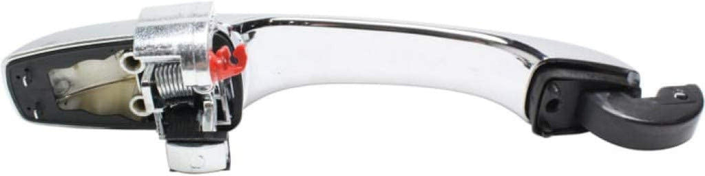 Compatible with Dodge Journey Exterior Door Handle 2009 2010 Driver Side | Rear | Chrome | Trim:All Submodels | CH1520129 | 4589659AA