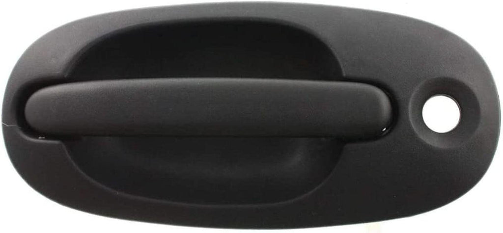For Dodge Grand Caravan Exterior Door Handle Rear, Passenger Side - Side Sliding Door Textured Black (1996-2000) | with Key Hole| Trim:All Submodels