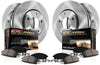 KOE8345 Autospecialty Front and Rear Replacement Brake Kit-Oe Brake Rotors & Ceramic Brake Pads