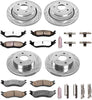 K2166-36 Front and Rear Z36 Truck & Tow Brake Kit, Carbon Fiber Ceramic Brake Pads and Drilled/Slotted Brake Rotors