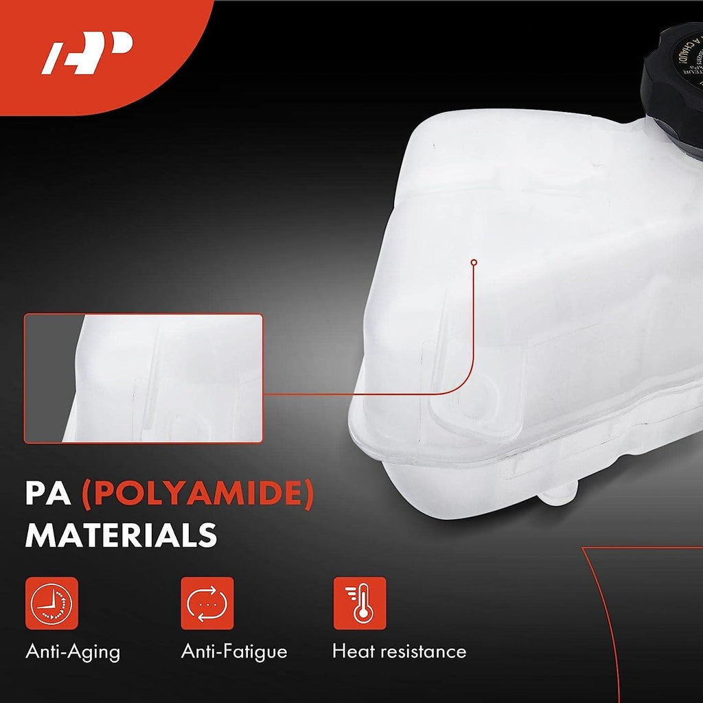 A-Premium Engine Coolant Overflow Recovery Reservoir Tank [With Cap] Compatible with Chevy Malibu 2008-2012 & Pontiac G6 2006-2010 & Saturn Aura 2007-2009, [2.2L 2.4L 3.5L 3.6L], Replace# 25775252