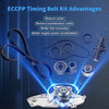New Timing Belt Water Pump Kit Fits 2003-2012 Honda Accord Pilot Odyssey Ridgeline Acura RDX TSX ZDX MDX TL RL 3.0L 3.2L 3.5L 3.7L V6 SOHC