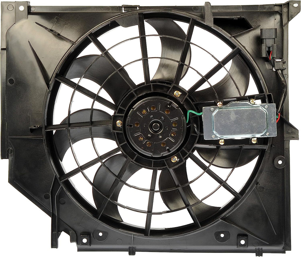 Dorman 621-199 Engine Cooling Fan Assembly Compatible with Select BMW Models , Black