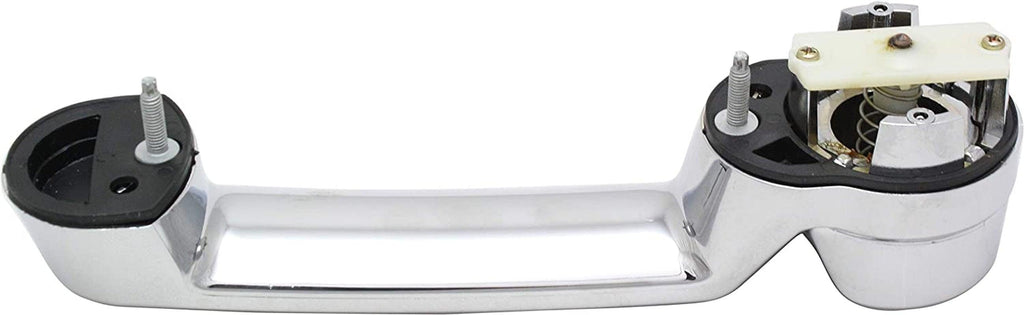 Front and Rear Exterior Door Handle Compatible with 2007-2017 Jeep Wrangler (JK) and 2008-2012 Jeep Liberty and 2007-2011 Dodge Nitro All Chrome Plastic Set of 4 Driver and Passenger Side