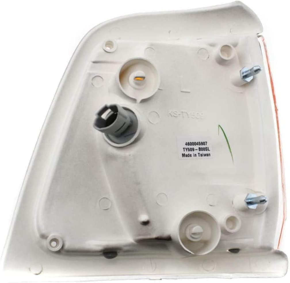 Compatible with Toyota Pickup Corner Light 1989 1990 1991 Driver Side | W/Gray Trim | 2WD | DLX/SR5 | Clear & Amber Lens | TO2520121 | 8162089176