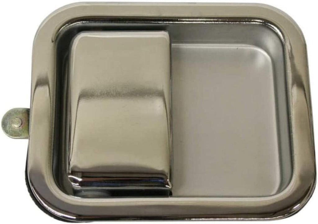 Compatible with Jeep Wrangler YJ Exterior Door Handle 1987-1995 Driver Side | Front | Chrome | Trim: All Submodels | CH1311167 | J5758172-PFM