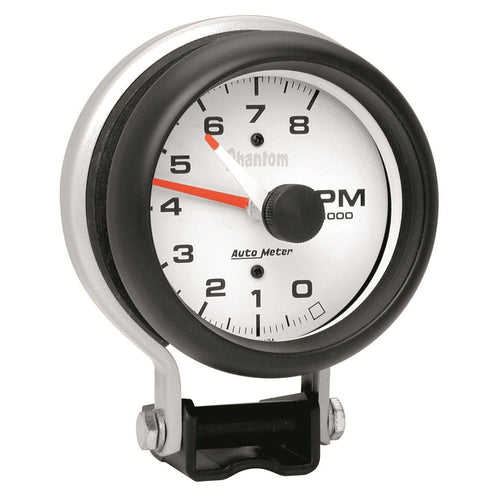 3-3/4 in. PEDESTAL TACHOMETER 0-8000 RPM PHANTOM - greatparts