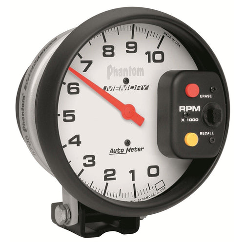 5 in. PEDESTAL TACHOMETER 0-10000 RPM PHANTOM - greatparts