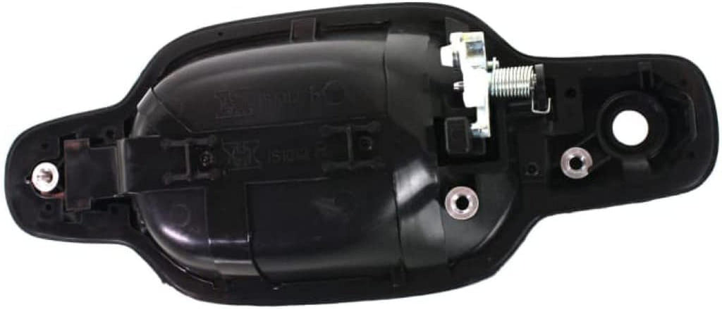 for Chevy Colorado Exterior Door Handle Front Passenger Side Smooth Black 2004-2012 | with Key Hole| Trim: LS/LT/WT