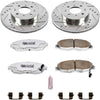 K690-26 Front Z26 Carbon Fiber Brake Pads with Drilled & Slotted Brake Rotors Kit