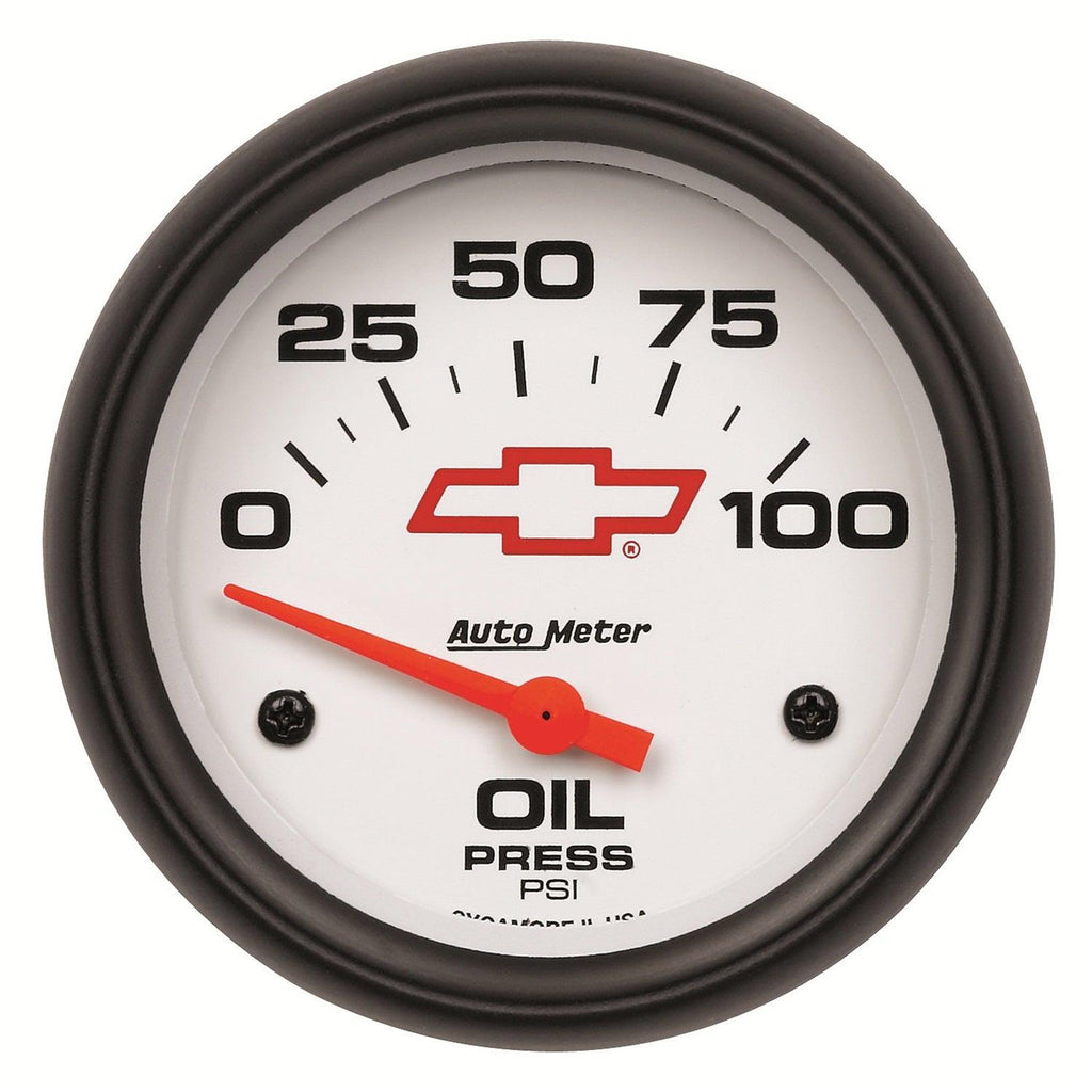 2-5/8 in. OIL PRESSURE 0-100 PSI GM WHITE - greatparts