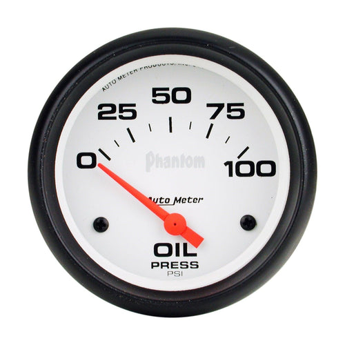 2-5/8 in. OIL PRESSURE 0-100 PSI PHANTOM - greatparts