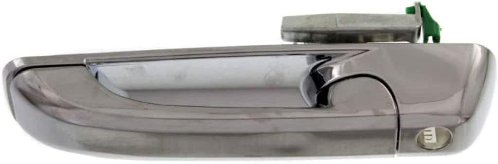 Compatible with Ram 2500 2011-2017 Exterior Door Handle Driver Side Front, Chrome | with Key Hole | Trim:All Submodels