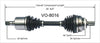 VO-8016 CV Axle Shaft