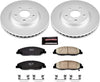 CRK4721 Coated Brake Rotor & Ceramic Brake Pads- Front