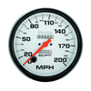 5 in. SPEEDOMETER 0-200 MPH PHANTOM - greatparts