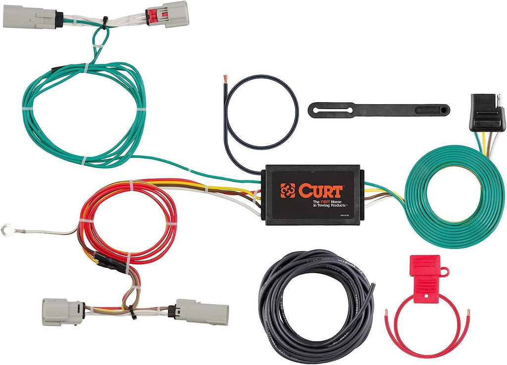 56298 Vehicle-Side Custom 4-Pin Trailer Wiring Harness, Fits Select Lincoln MKX , Black