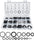 300 PCS Rubber O-Ring Assortment Kit Set,O Rings Seal Gasket Rubber Washer Assortment Rubber,O-Rings Gaskets Washers for Car,Professional Plumbing,Faucet,Mechanic,Repairs,Air or Gas Connections
