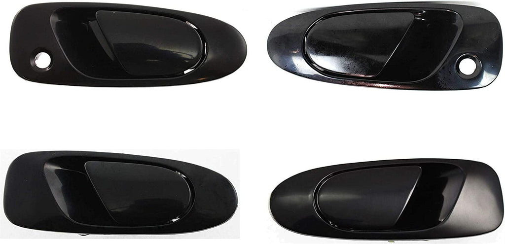 Exterior Door Handle Set Compatible with 1992-1995 Honda Civic Front and Rear, Driver and Passenger Side