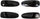 Exterior Door Handle Set Compatible with 1992-1995 Honda Civic Front and Rear, Driver and Passenger Side