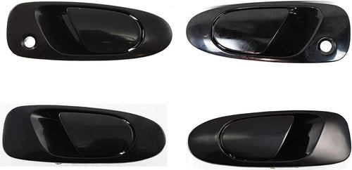 Exterior Door Handle Set Compatible with 1992-1995 Honda Civic Front and Rear, Driver and Passenger Side