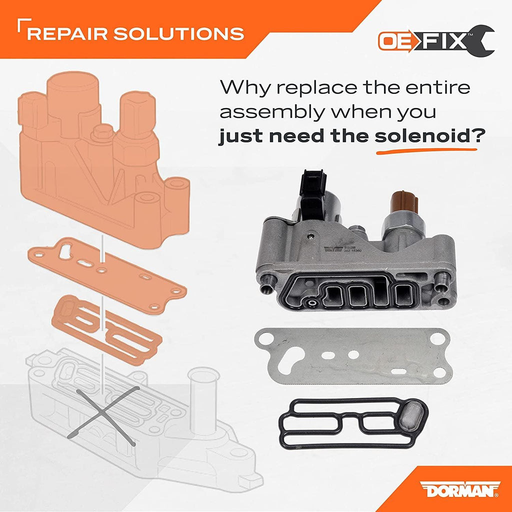 Dorman 918-056 Front Engine Variable Valve Timing (VVT) Solenoid Compatible with Select Acura / Honda Models