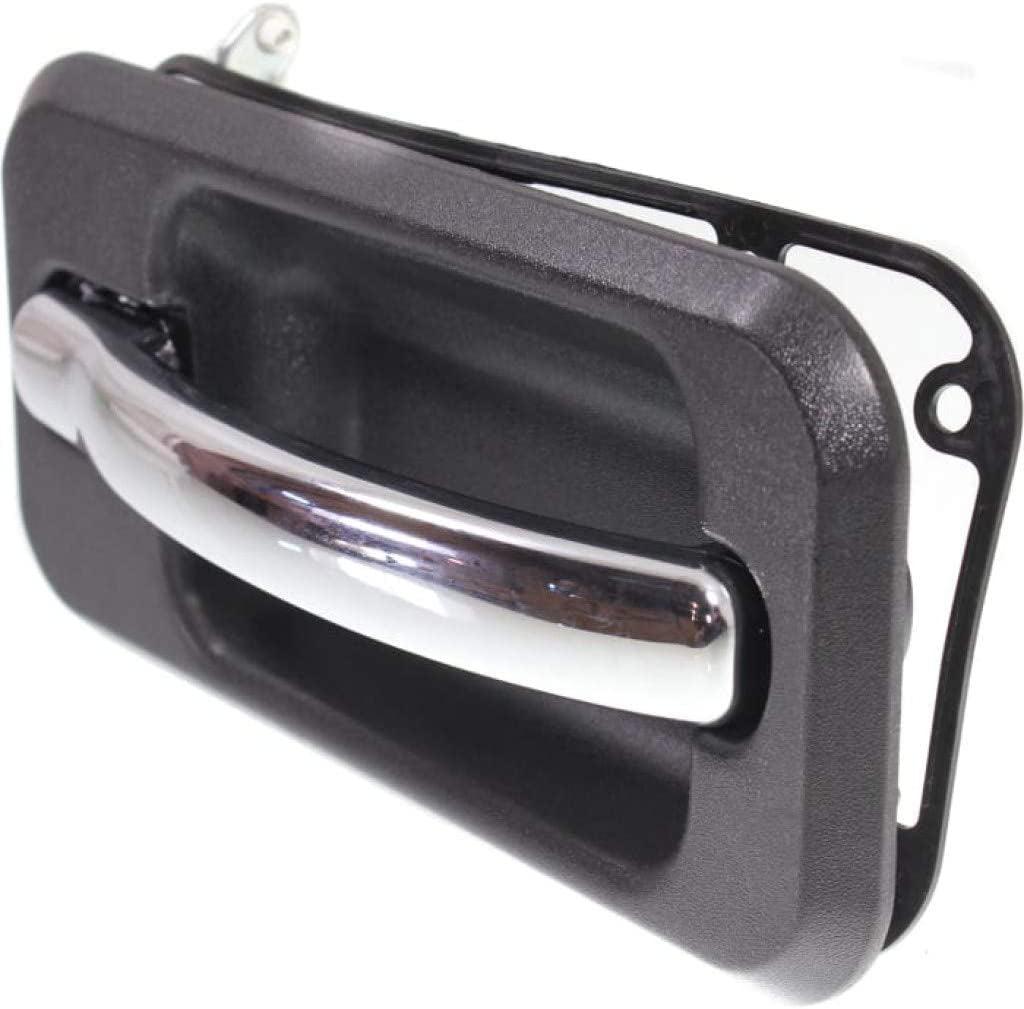 Door Handle for Hummer H2 2003-2009 Passenger Side | Exterior | Rear | Black Bezel | with Chrome Lever | Trim: Base | HU1521101 | 25845865