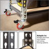 4Pc - Storage Rack Caster Wheels (Adapts to Boltless Self Locking Shelving Racks) (3" (500 Max Total Capacity))