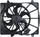 621690 Cooling Fan Assembly Compatible with 2007-2011 Dodge Nitro , Black