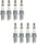NGK Set of 8 Ruthenium HX Spark Plugs for Dodge Jaguar Mercedes Land Rover V8