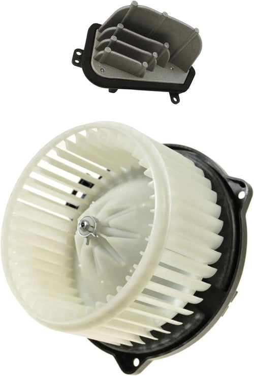 A/C AC Heater Blower Motor W/Fan Cage & Resistor Kit Compatible with Acura MDX Honda Pilot