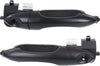 Front Exterior Door Handle Compatible with 2000-2007 Ford Focus, Set of 2, Driver and Passenger Side Smooth Black