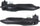Front Exterior Door Handle Compatible with 2000-2007 Ford Focus, Set of 2, Driver and Passenger Side Smooth Black