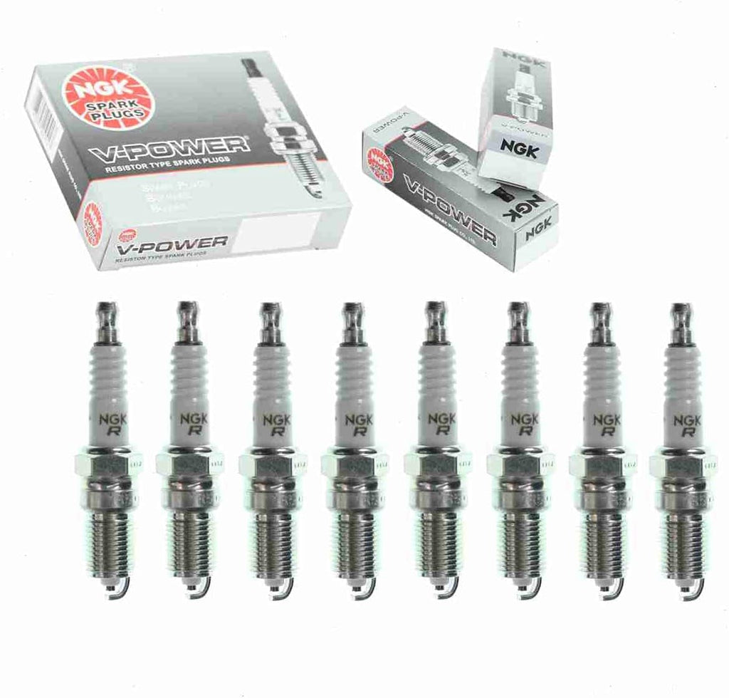 8 Pc NGK V-Power Spark Plugs Compatible with Ford Ranger 2.3L 2.5L L4 1989-2001