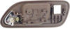 for Acura MDX Interior Door Handle Front, Passenger Side Brown Bezel with Chrome Lever (2001-2006) | with Door Lock Hole| Trim: All Submodels