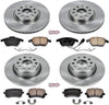 KOE7838 Autospecialty Front and Rear Replacement Brake Kit-Oe Brake Rotors & Ceramic Brake Pads