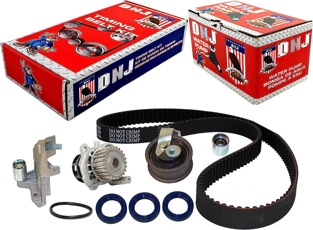 DNJ TBK800DWP Timing Belt Kit with Water Pump for 2001-2006 / Audi, Volkswagen / A4, A4 Quattro, Passat / 1.8L / DOHC / L4 / 20V / 1781Cc / AMB, AWM