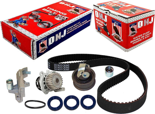 DNJ TBK800DWP Timing Belt Kit with Water Pump for 2001-2006 / Audi, Volkswagen / A4, A4 Quattro, Passat / 1.8L / DOHC / L4 / 20V / 1781Cc / AMB, AWM