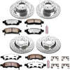 K2060-36 Front and Rear Z36 Truck & Tow Brake Kit, Carbon Fiber Ceramic Brake Pads and Drilled/Slotted Brake Rotors