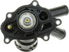 50072 Engine Coolant Thermostat with Water Outlet Housing for Select Mercedes Vehicles, 1 Pack