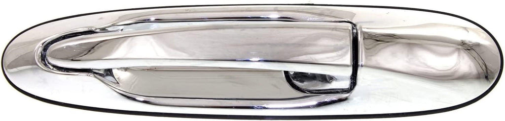 Exterior Door Handle Set of 2 Compatible with 1998-2002 Lincoln Town Car Rear, Driver and Passenger Side FO1521129