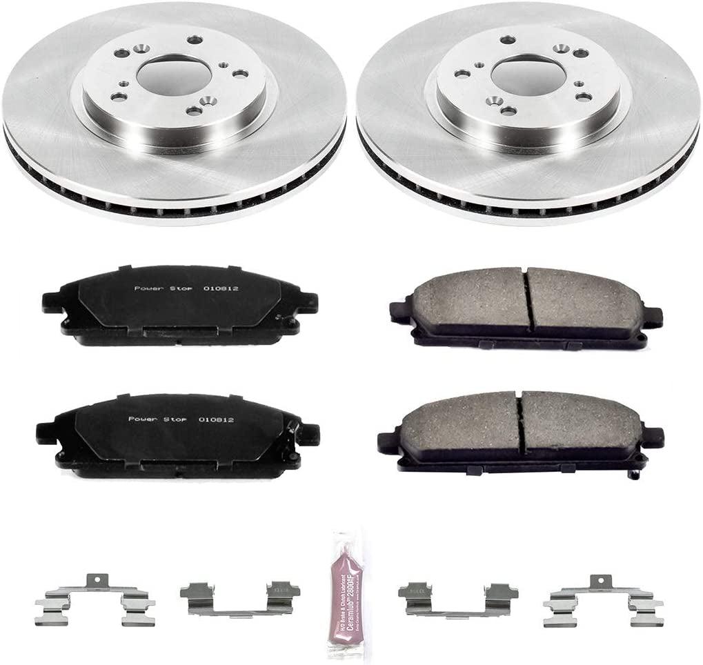 KOE2290 Autospecialty Front Replacement Brake Kit-Oe Brake Rotors & Ceramic Brake Pads