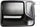 Rear Exterior Door Handle Compatible with 1999-2016 Ford F-250 Super Duty/F-350 Super Duty Smooth Black, Set of 2, Driver and Passenger Side