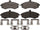 Acdelco Silver 14D941CH Ceramic Front Disc Brake Pad Set