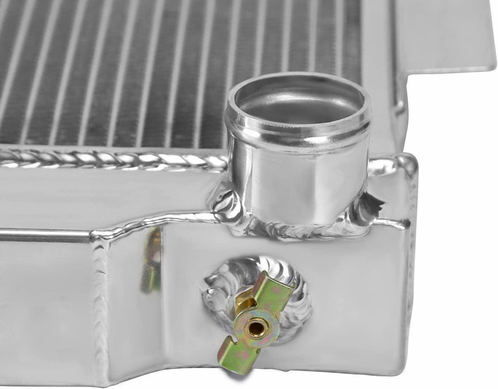 3 Core/Row Light Aluminum Performance Cooling Racing Radiator Compatible with Jeep Cj Series 1972-1986
