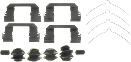 Gold 18K2053X Front Disc Brake Caliper Hardware Kit with Clips, Springs, Seals, and Bushings