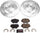 K7888 Front Z23 Carbon Fiber Brake Pads with Drilled & Slotted Brake Rotors Kit