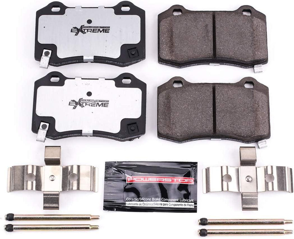 Power Stop Rear Z26-1053 Carbon-Fiber Ceramic Brake Pads Street Performance Z26