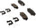 Gold 17D1916CHF1 Ceramic Rear Disc Brake Pad Kit